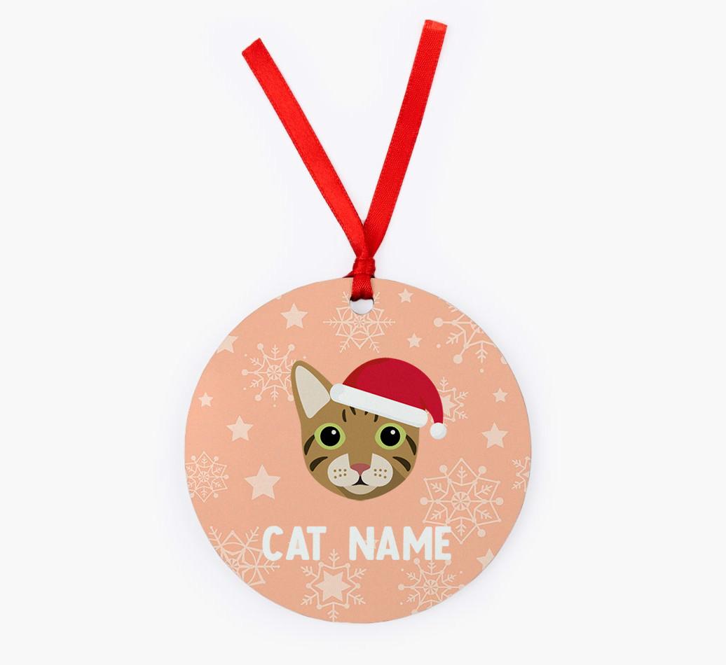 Snowflake: Personalised {breedCommonName} Christmas Decoration