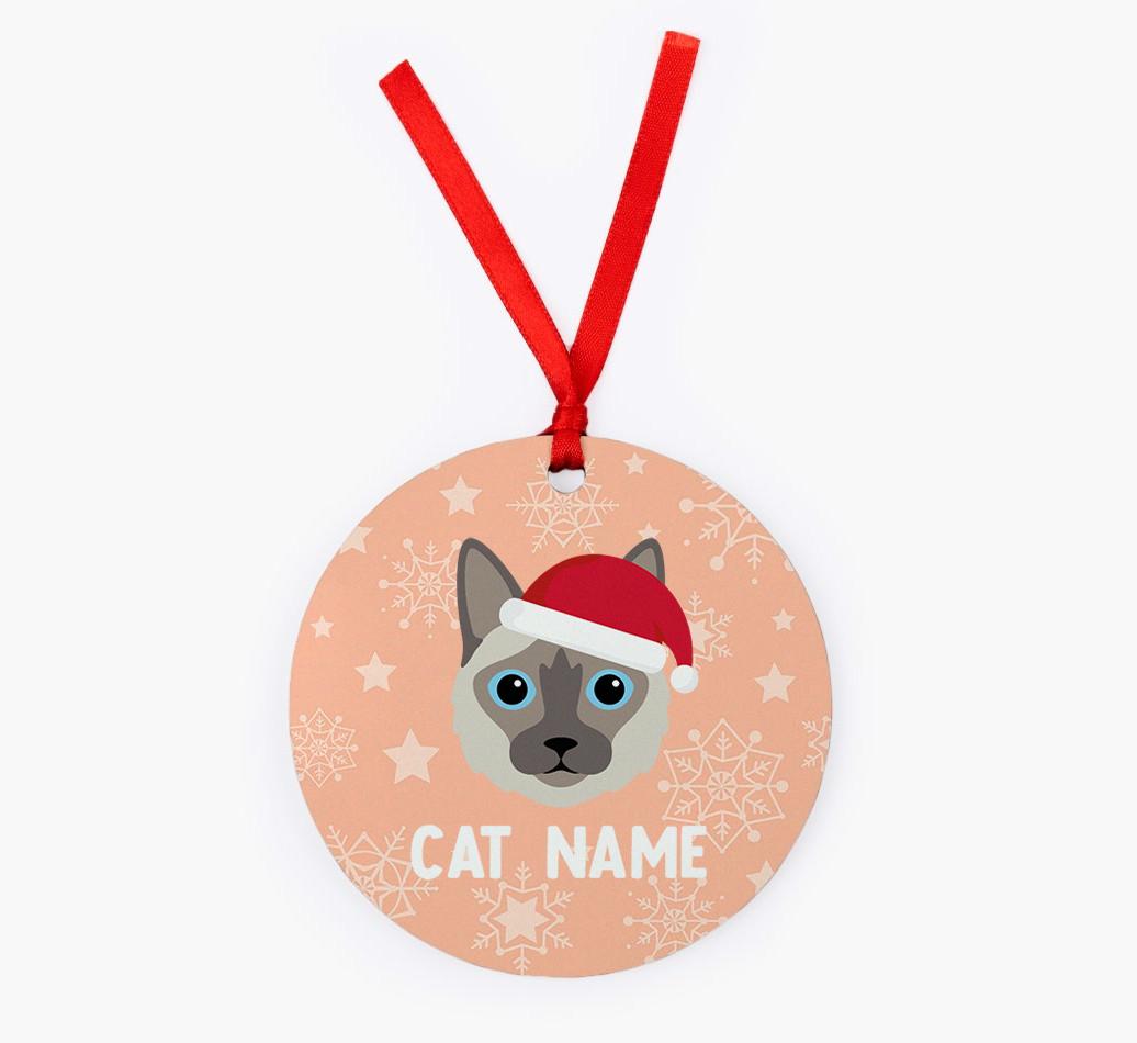 Snowflake: Personalised {breedCommonName} Christmas Decoration