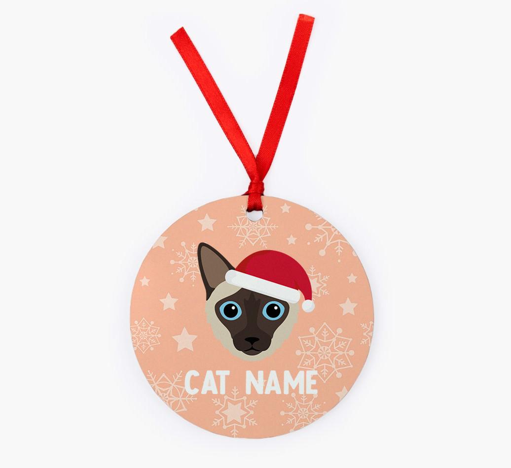 Snowflake: Personalised {breedCommonName} Christmas Decoration