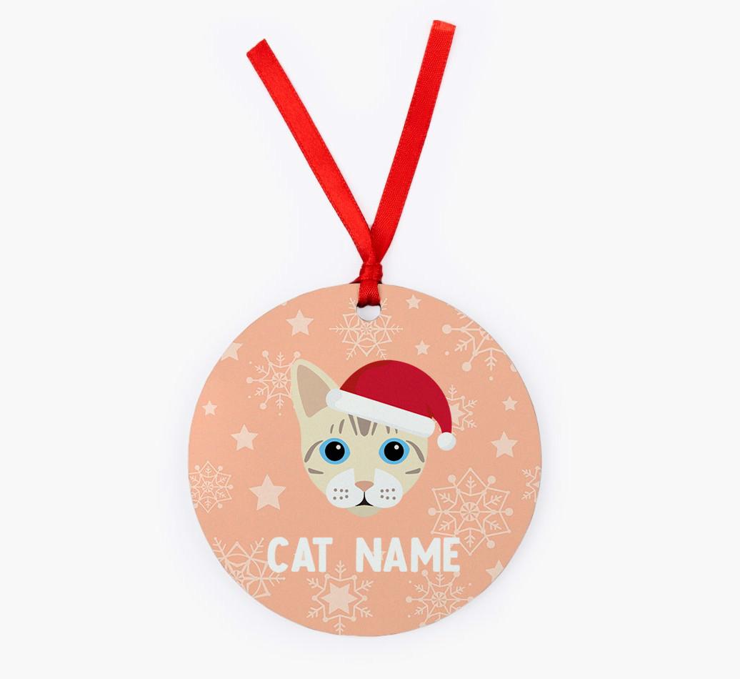 Snowflake: Personalised {breedCommonName} Christmas Decoration