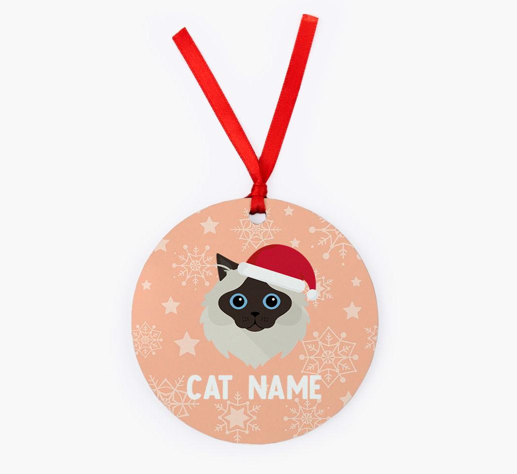 Snowflake: Personalised {breedCommonName} Christmas Decoration