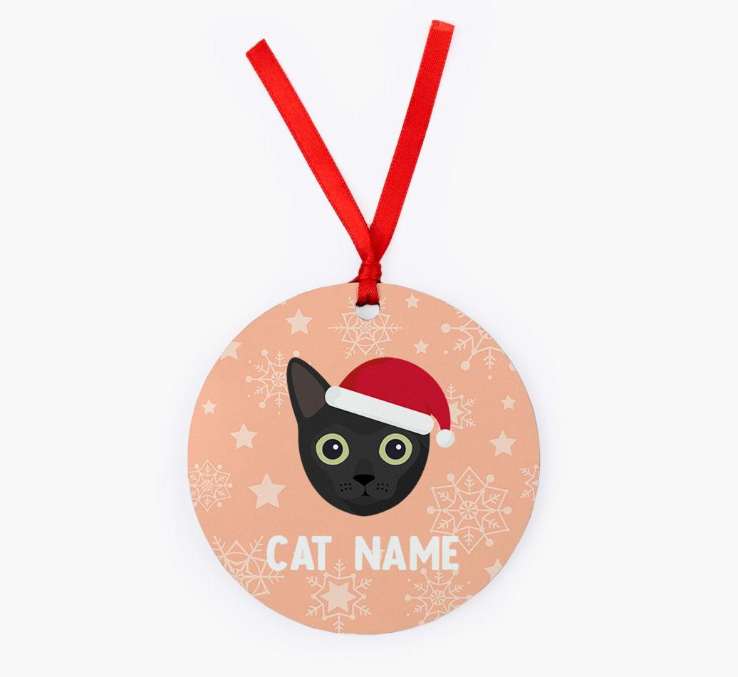 Snowflake: Personalised {breedCommonName} Christmas Decoration