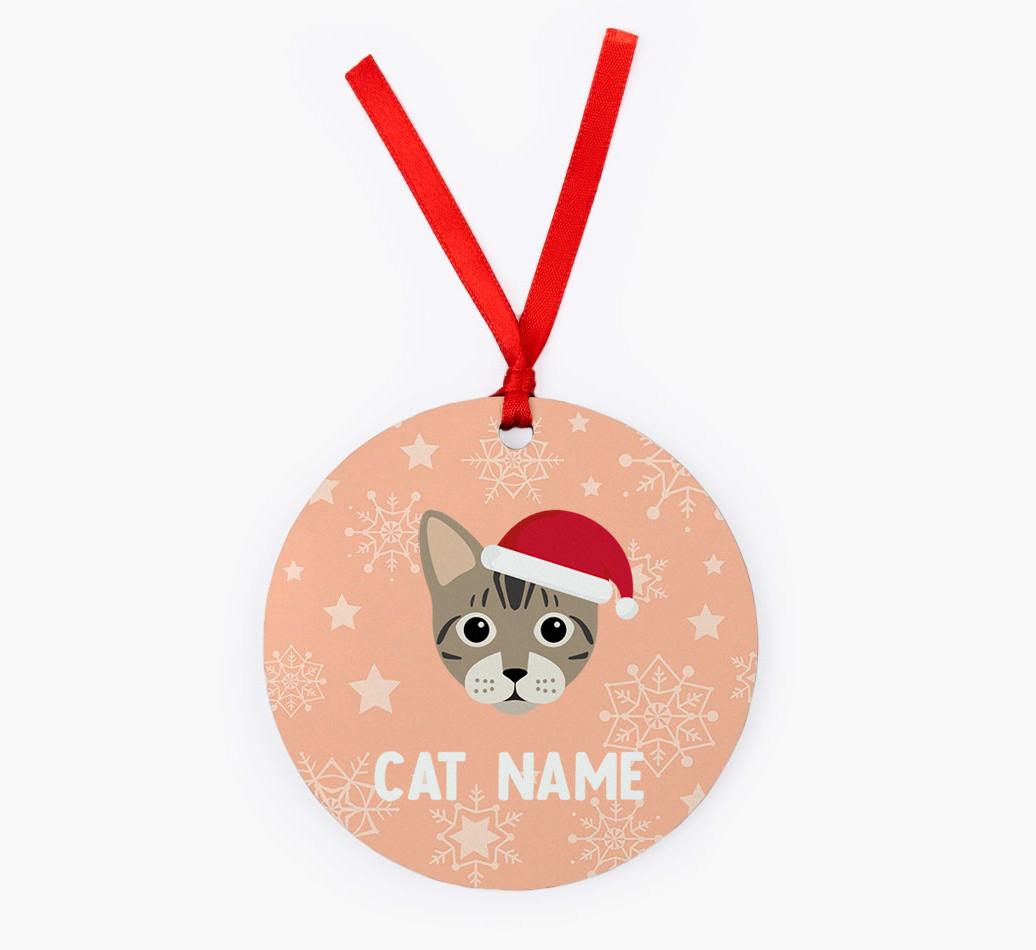 Snowflake: Personalised {breedCommonName} Christmas Decoration