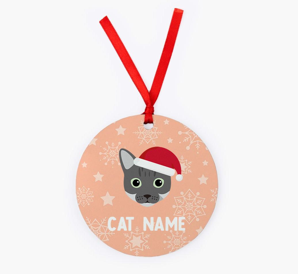 Snowflake: Personalised {breedCommonName} Christmas Decoration