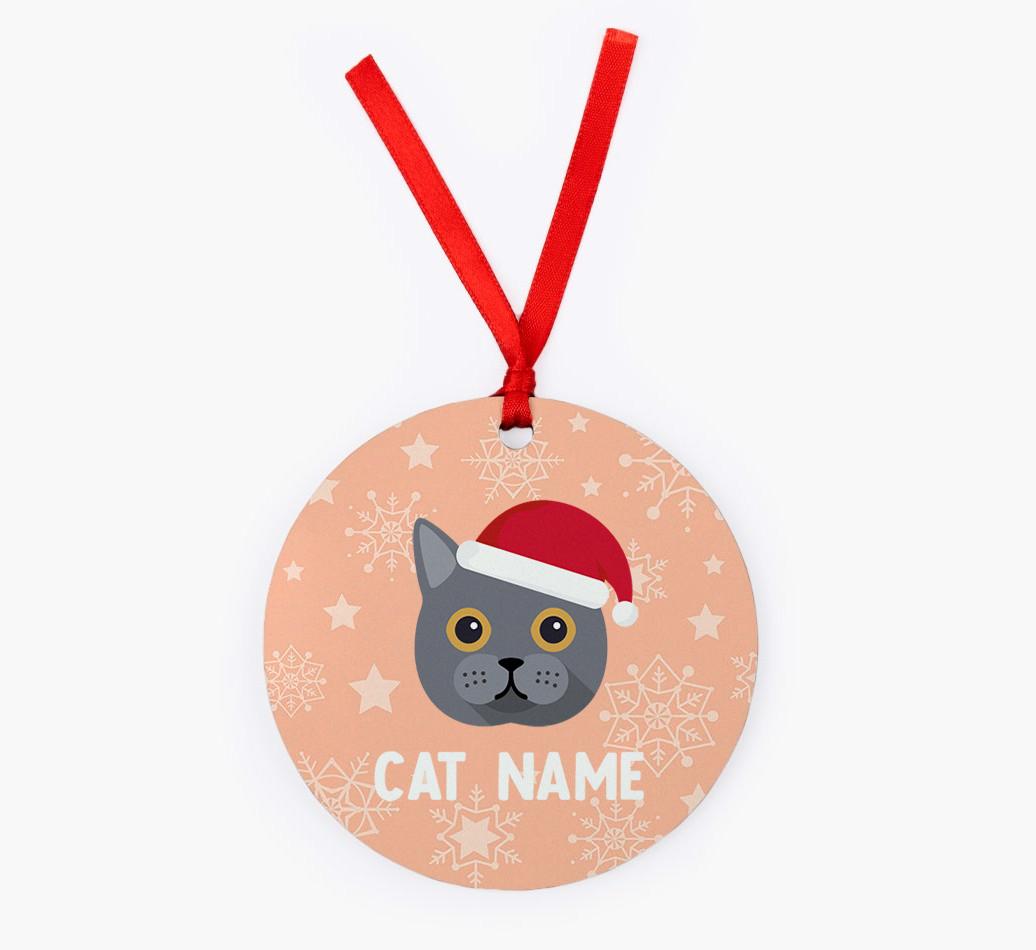 Snowflake: Personalised {breedCommonName} Christmas Decoration