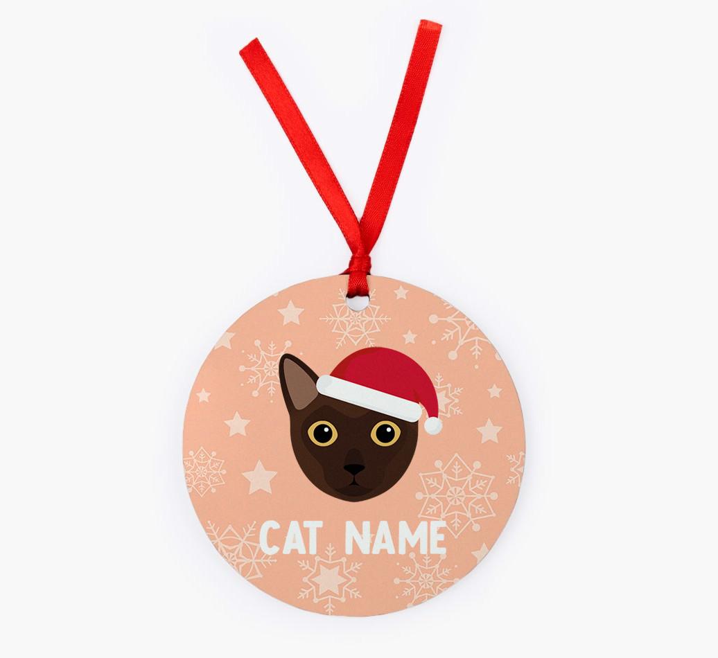 Snowflake: Personalised {breedCommonName} Christmas Decoration