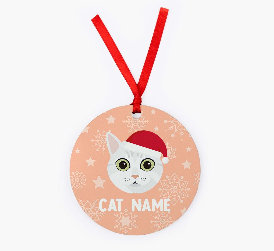 Snowflake: Personalised {breedCommonName} Christmas Decoration