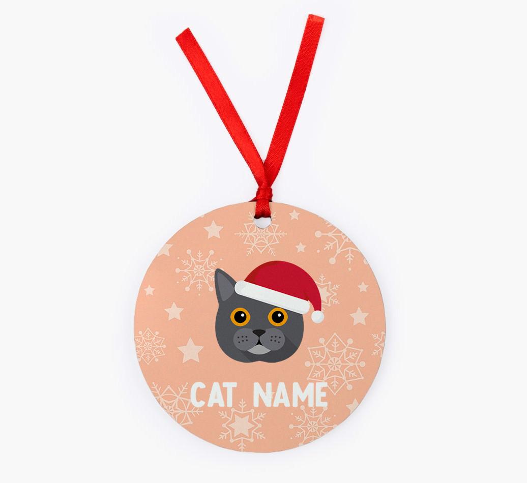 Snowflake: Personalised {breedCommonName} Christmas Decoration