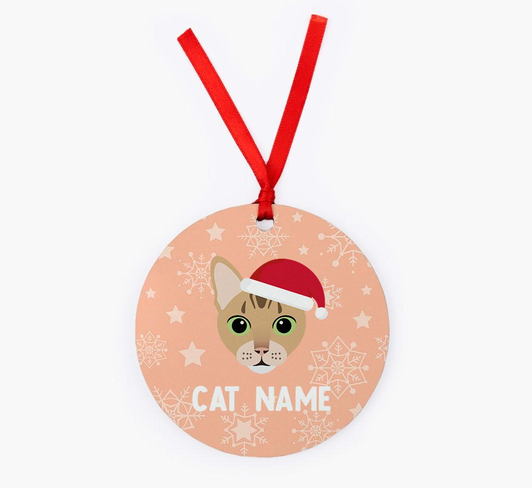 Snowflake: Personalised {breedCommonName} Christmas Decoration
