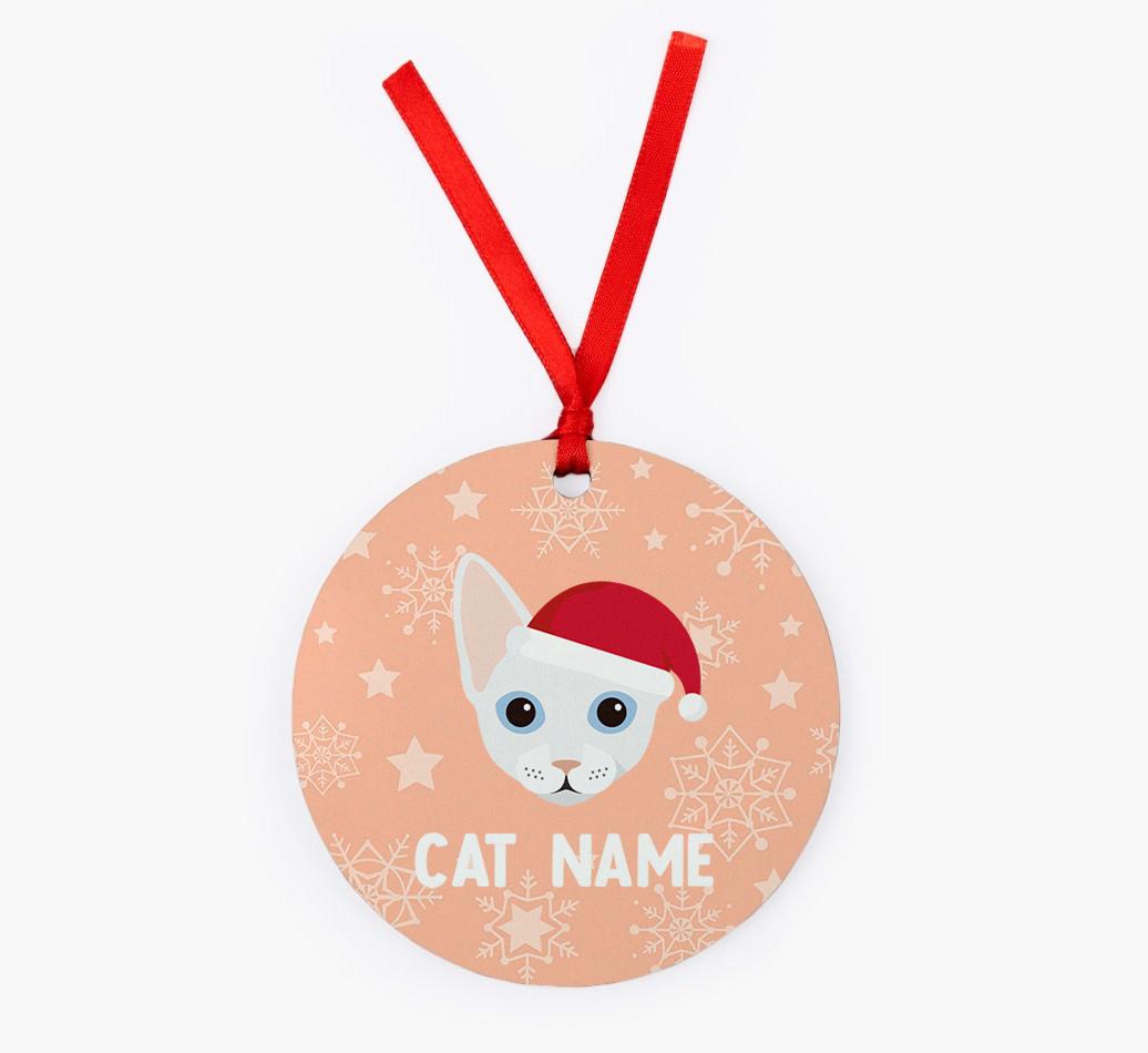 Snowflake: Personalised {breedCommonName} Christmas Decoration