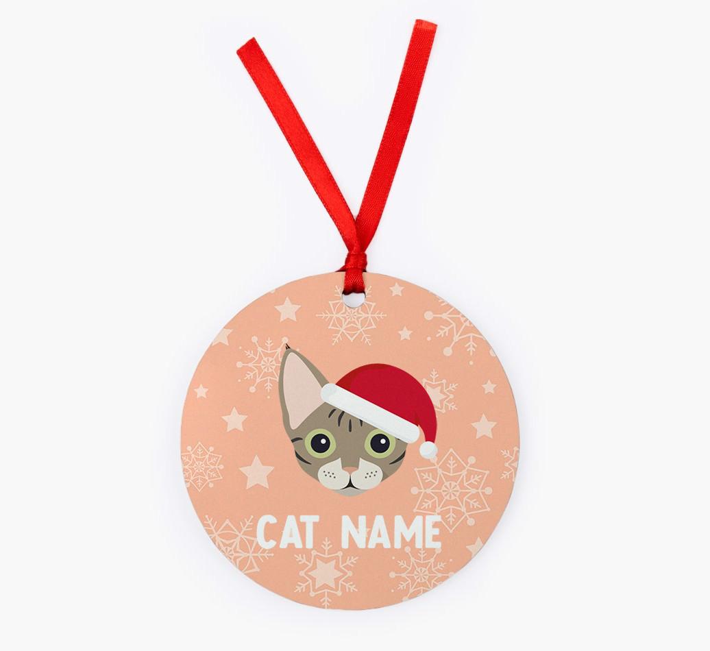 Snowflake: Personalised {breedCommonName} Christmas Decoration