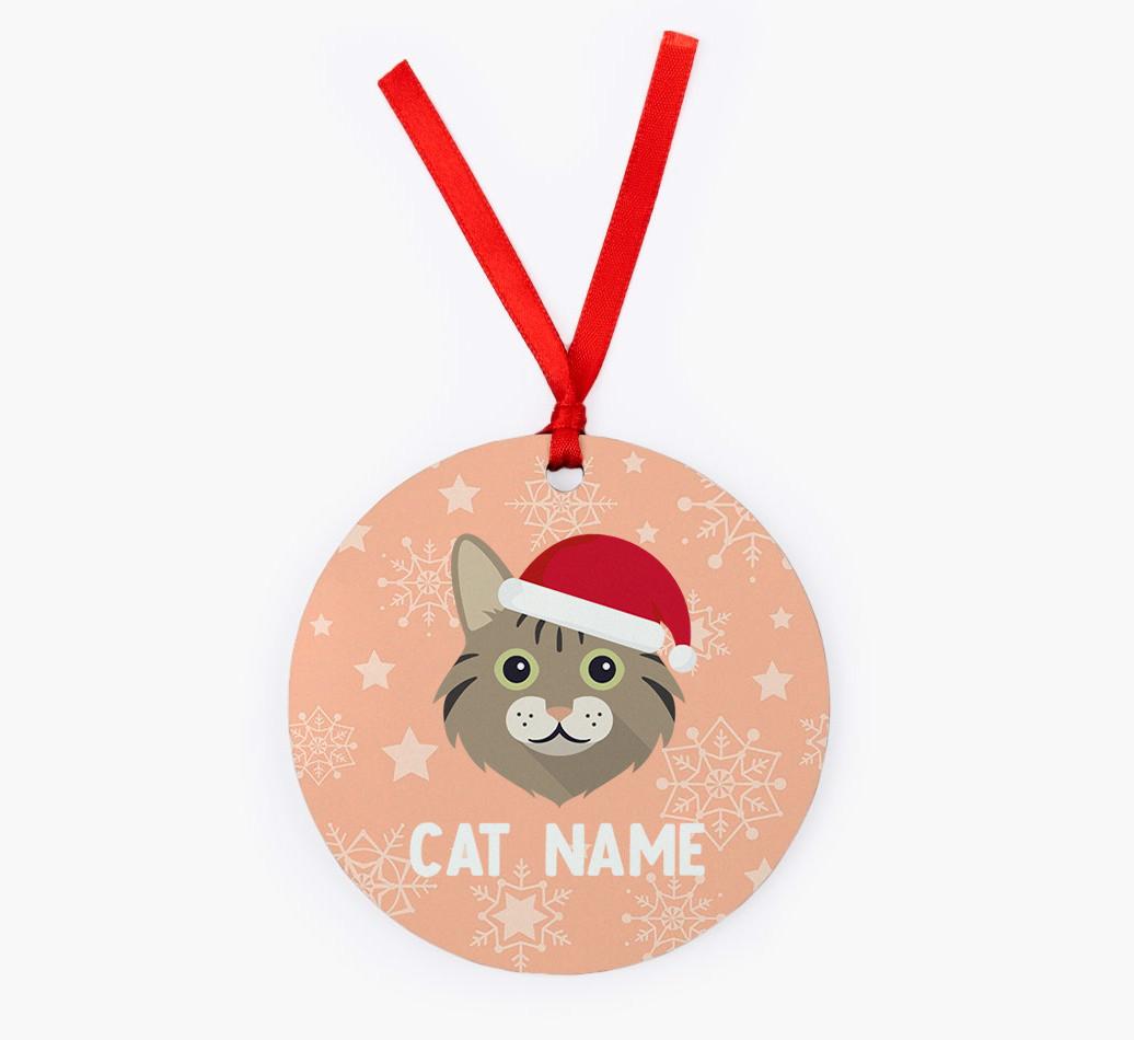 Snowflake: Personalised {breedCommonName} Christmas Decoration