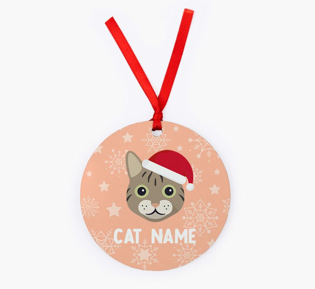 Snowflake: Personalised {breedCommonName} Christmas Decoration