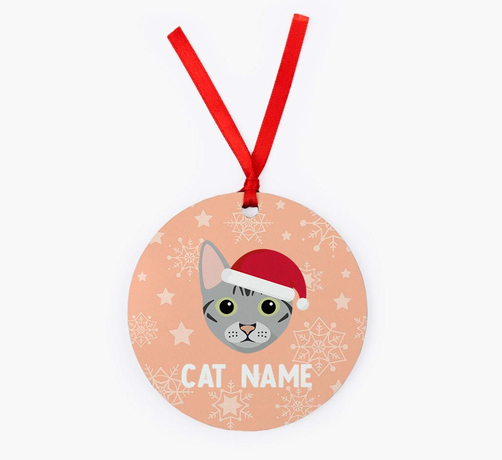 Snowflake: Personalised {breedCommonName} Christmas Decoration