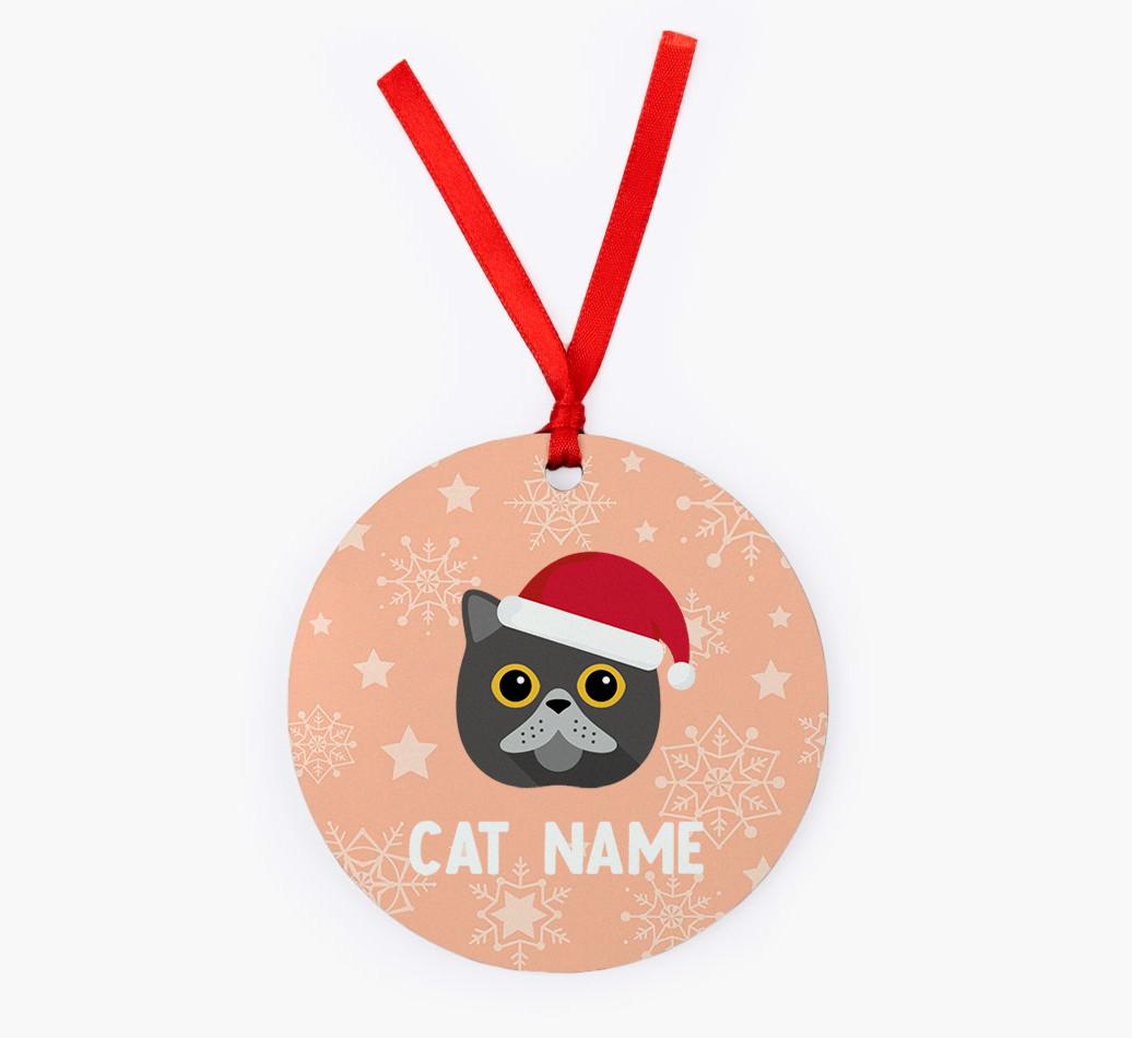 Snowflake: Personalised {breedCommonName} Christmas Decoration