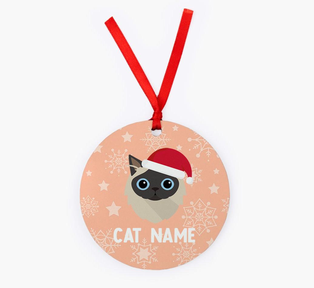 Snowflake: Personalised {breedCommonName} Christmas Decoration
