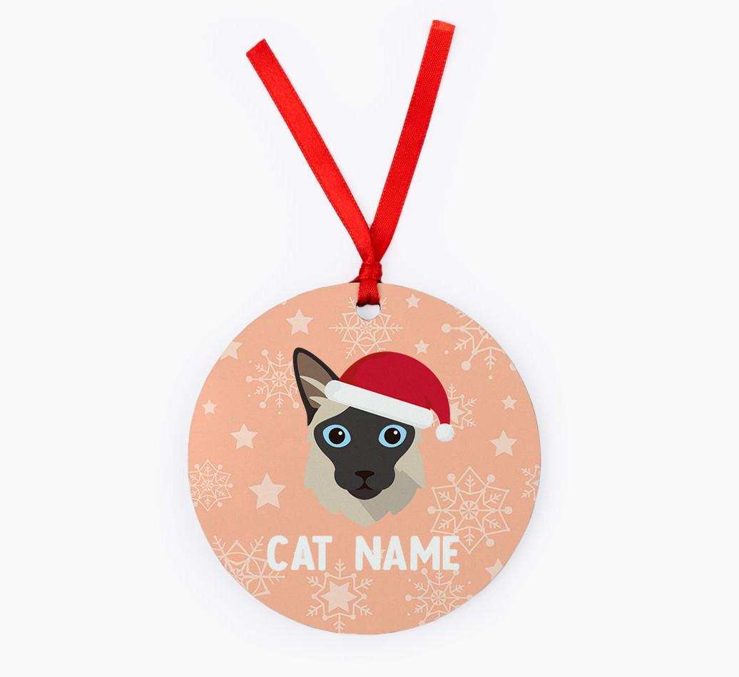 Snowflake: Personalised {breedCommonName} Christmas Decoration