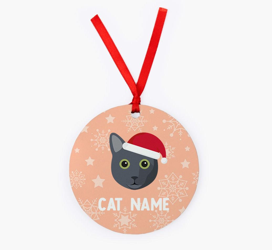 Snowflake: Personalised {breedCommonName} Christmas Decoration