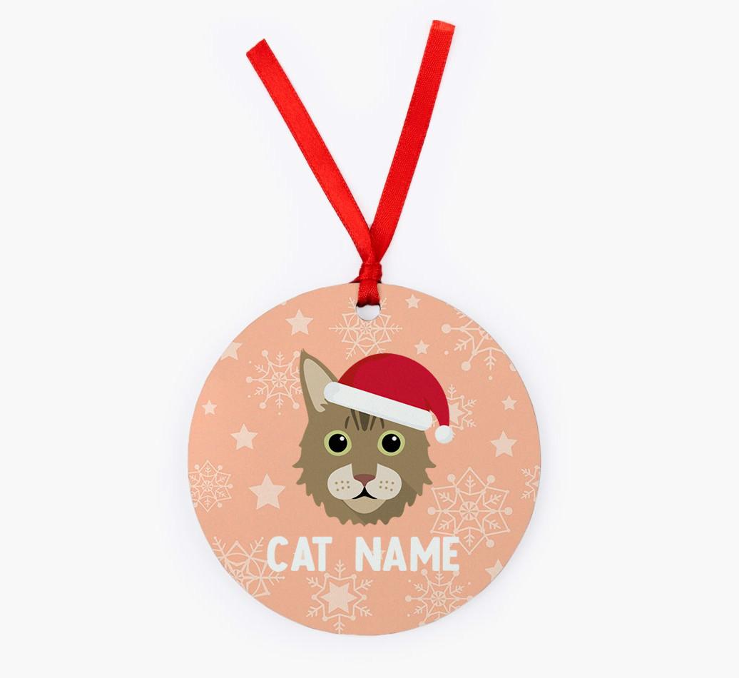 Snowflake: Personalised {breedCommonName} Christmas Decoration