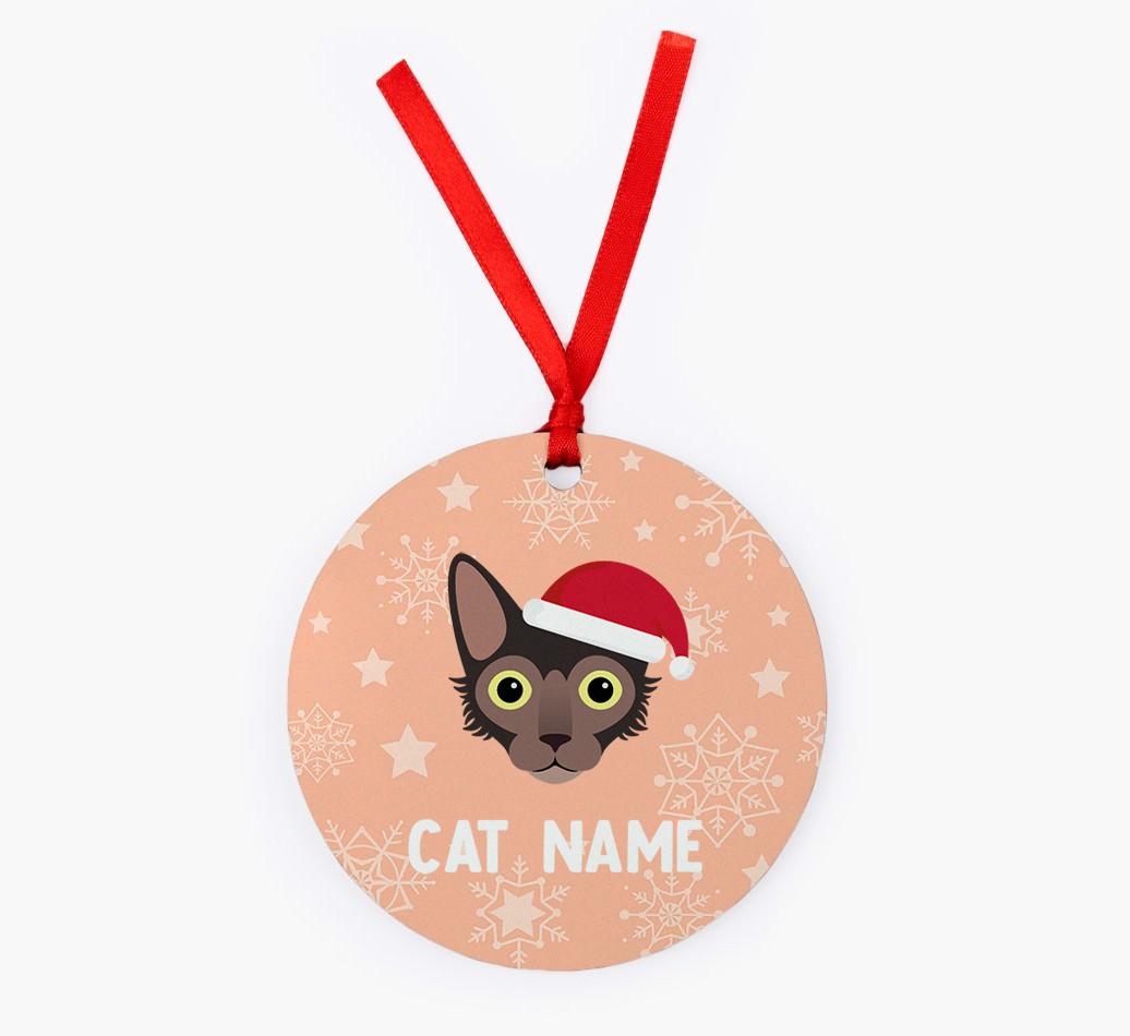Snowflake: Personalised {breedCommonName} Christmas Decoration