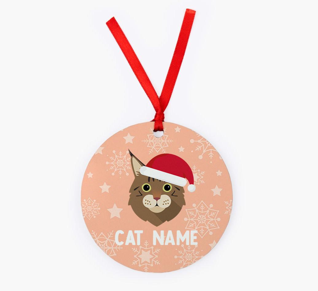Snowflake: Personalised {breedCommonName} Christmas Decoration