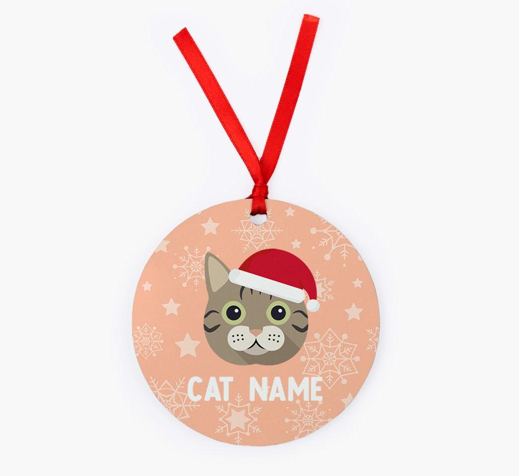 Snowflake: Personalised {breedCommonName} Christmas Decoration