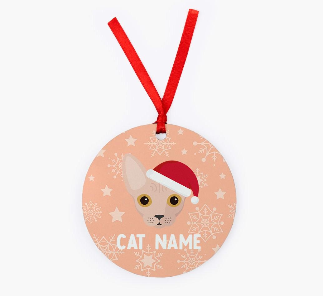 Snowflake: Personalised {breedCommonName} Christmas Decoration