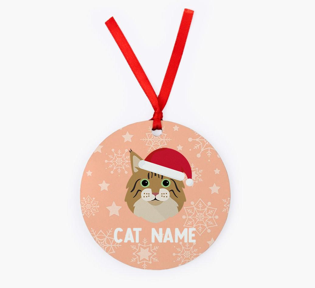 Snowflake: Personalised {breedCommonName} Christmas Decoration