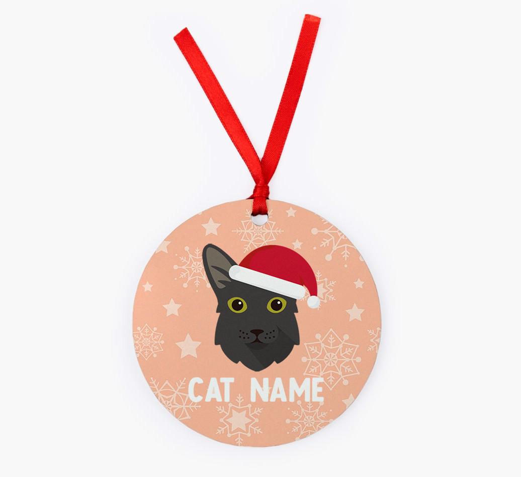 Snowflake: Personalised {breedCommonName} Christmas Decoration