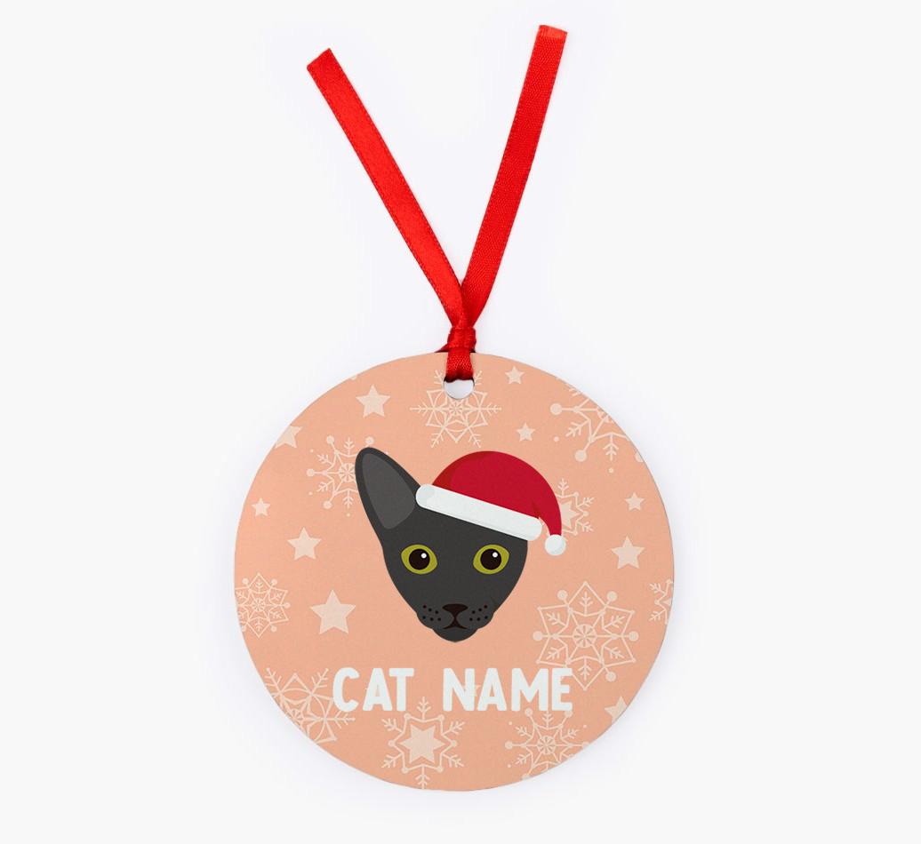 Snowflake: Personalised {breedCommonName} Christmas Decoration