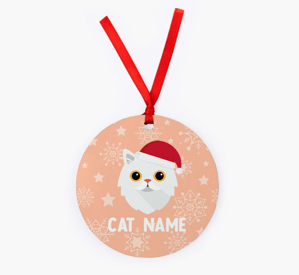 Snowflake: Personalised {breedCommonName} Christmas Decoration