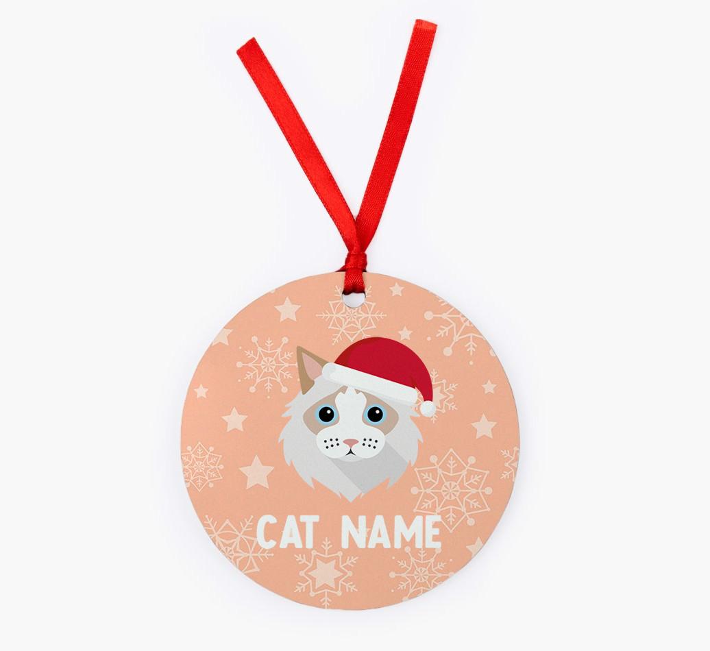 Snowflake: Personalised {breedCommonName} Christmas Decoration