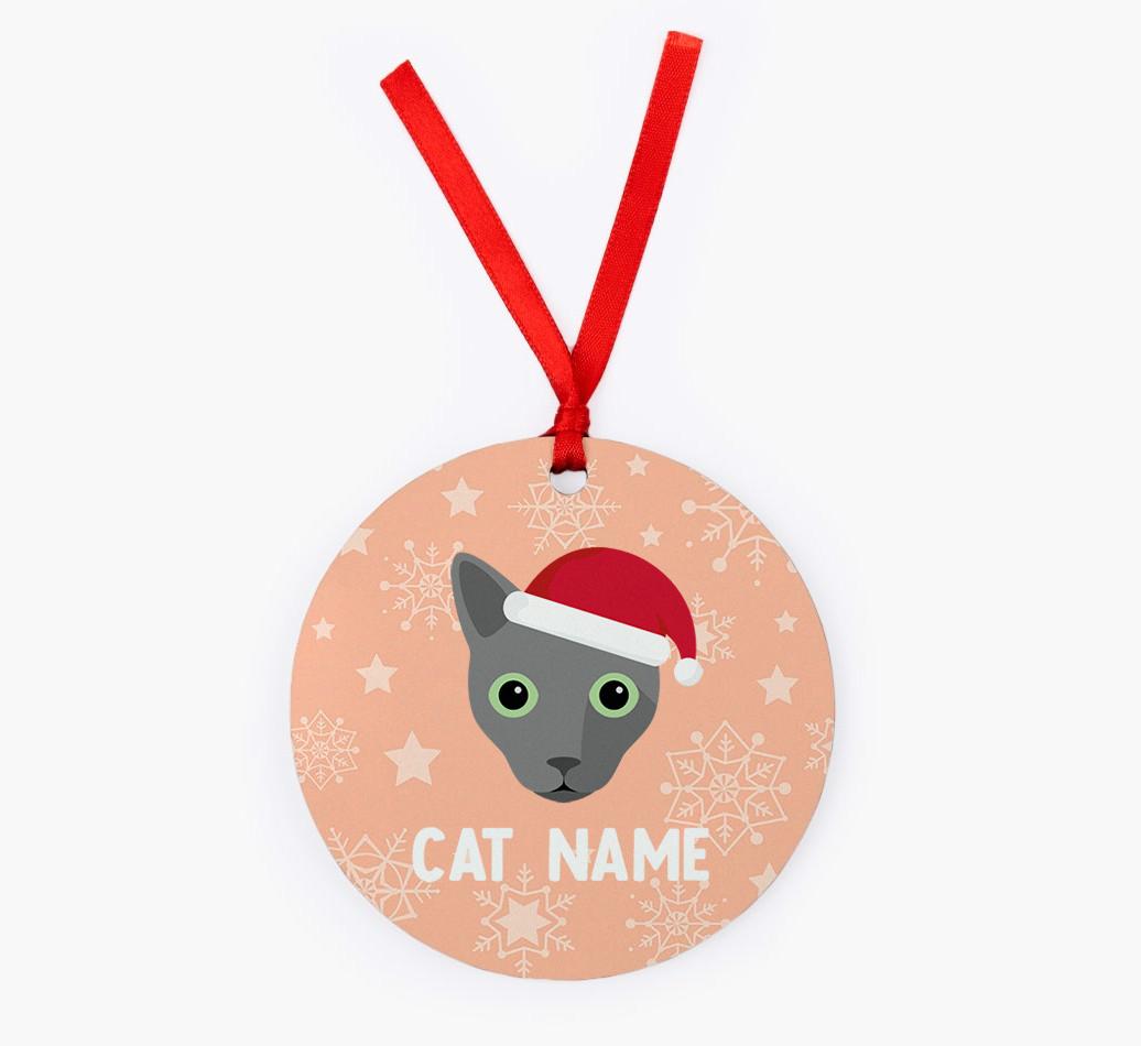 Snowflake: Personalised {breedCommonName} Christmas Decoration