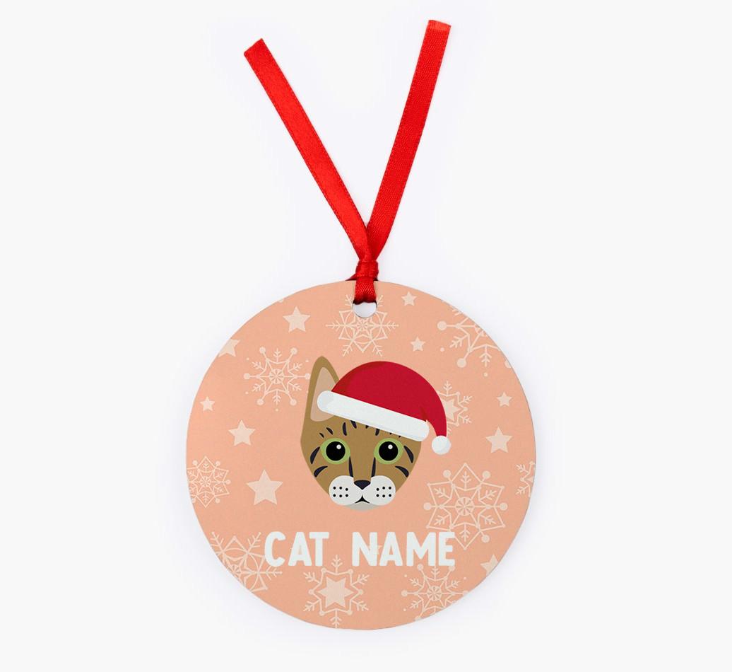 Snowflake: Personalised {breedCommonName} Christmas Decoration