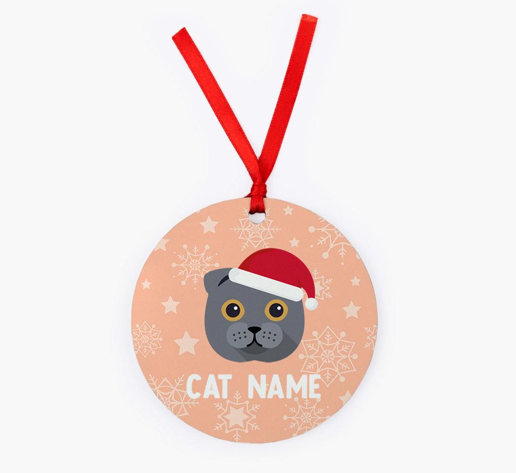 Snowflake: Personalised {breedCommonName} Christmas Decoration