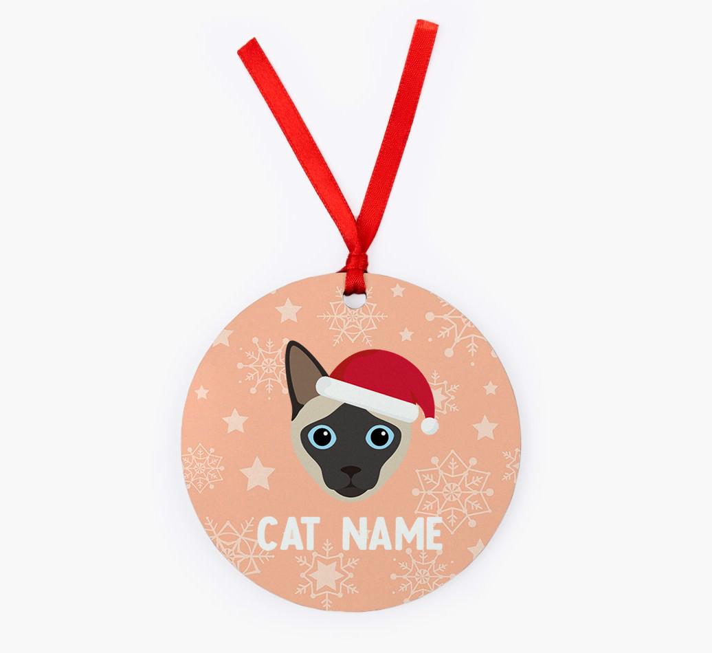 Snowflake: Personalised {breedCommonName} Christmas Decoration
