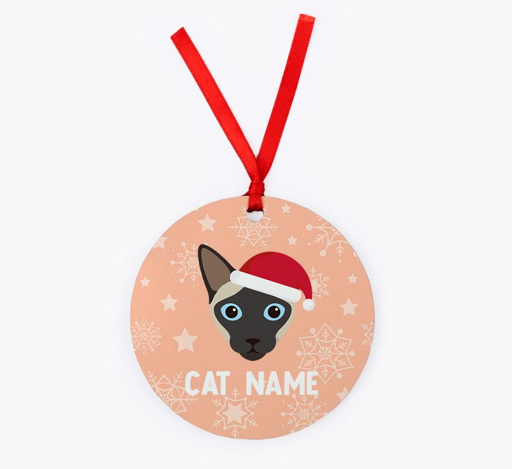 Snowflake: Personalised {breedCommonName} Christmas Decoration