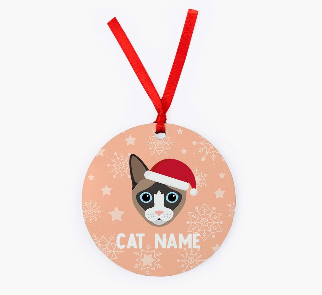 Snowflake: Personalised {breedCommonName} Christmas Decoration