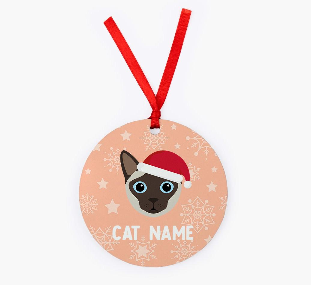Snowflake: Personalised {breedCommonName} Christmas Decoration