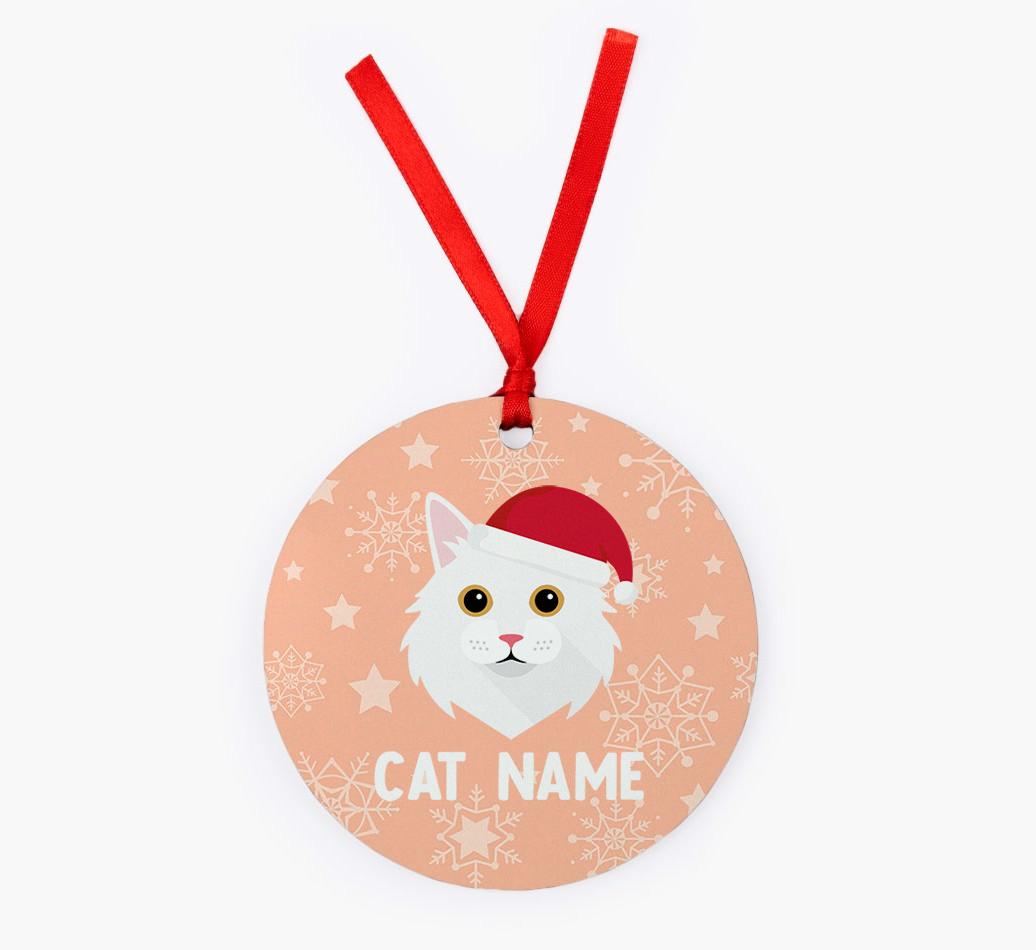 Snowflake: Personalised {breedCommonName} Christmas Decoration