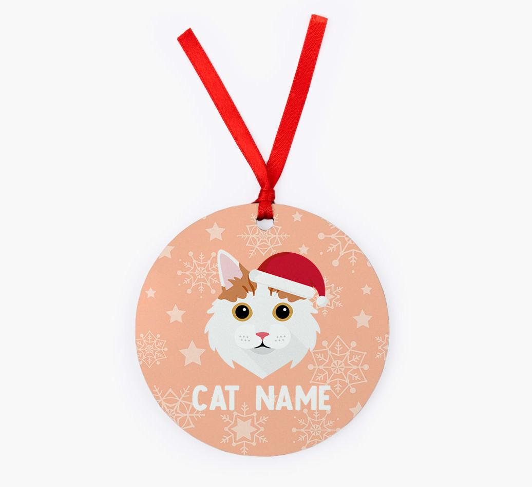 Snowflake: Personalised {breedCommonName} Christmas Decoration