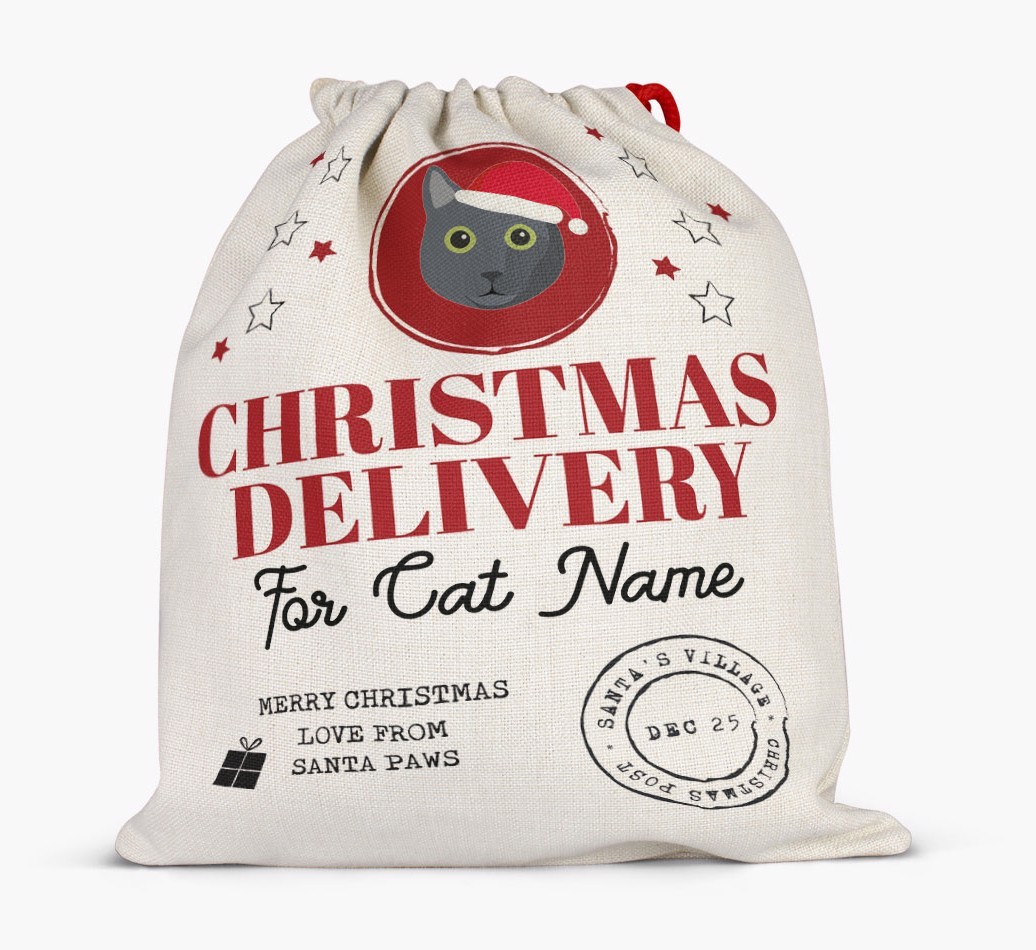 'Christmas Delivery' - Personalized {breedCommonName} Santa Sack