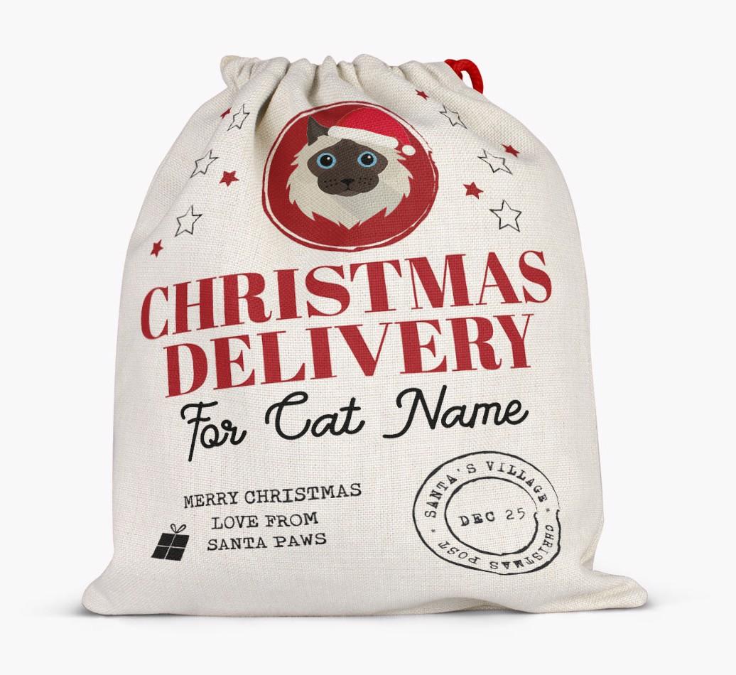 'Christmas Delivery' - Personalized {breedCommonName} Santa Sack