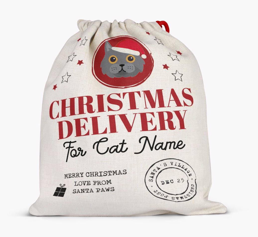 'Christmas Delivery' - Personalised {breedCommonName} Santa Sack