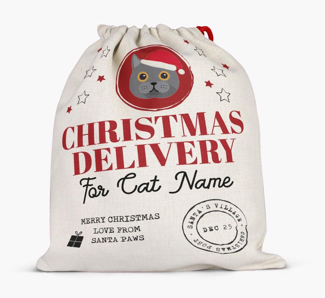 'Christmas Delivery' - Personalised {breedCommonName} Santa Sack