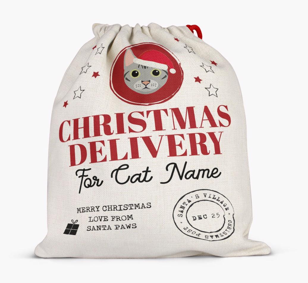 'Christmas Delivery' - Personalised {breedCommonName} Santa Sack