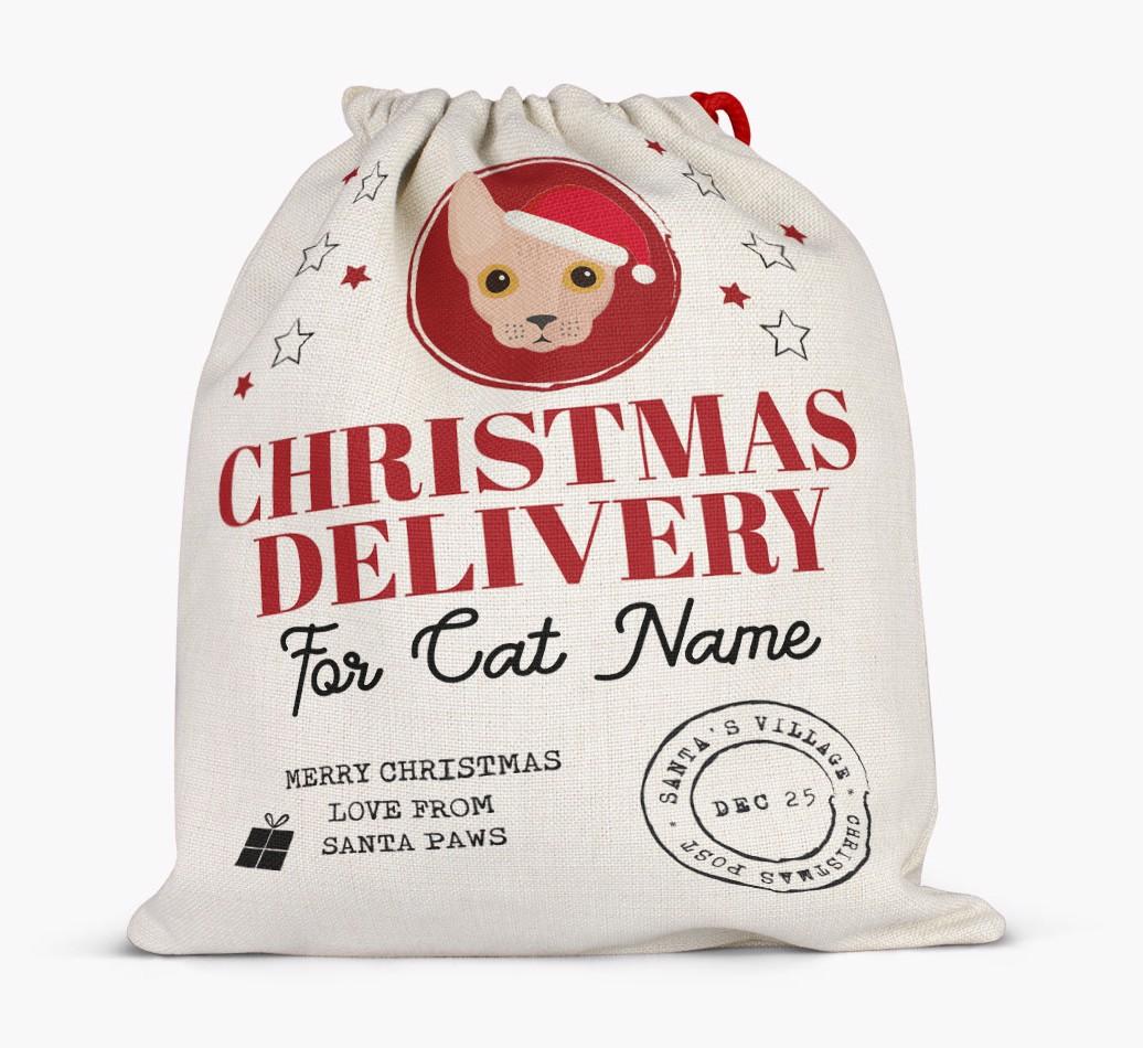 'Christmas Delivery' - Personalised {breedCommonName} Santa Sack
