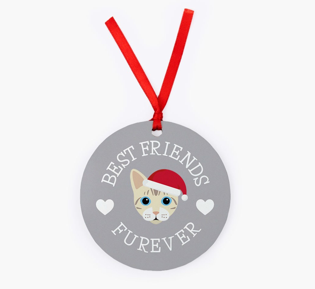 'Best Friends Furever' - {breedCommonName} Christmas Decoration