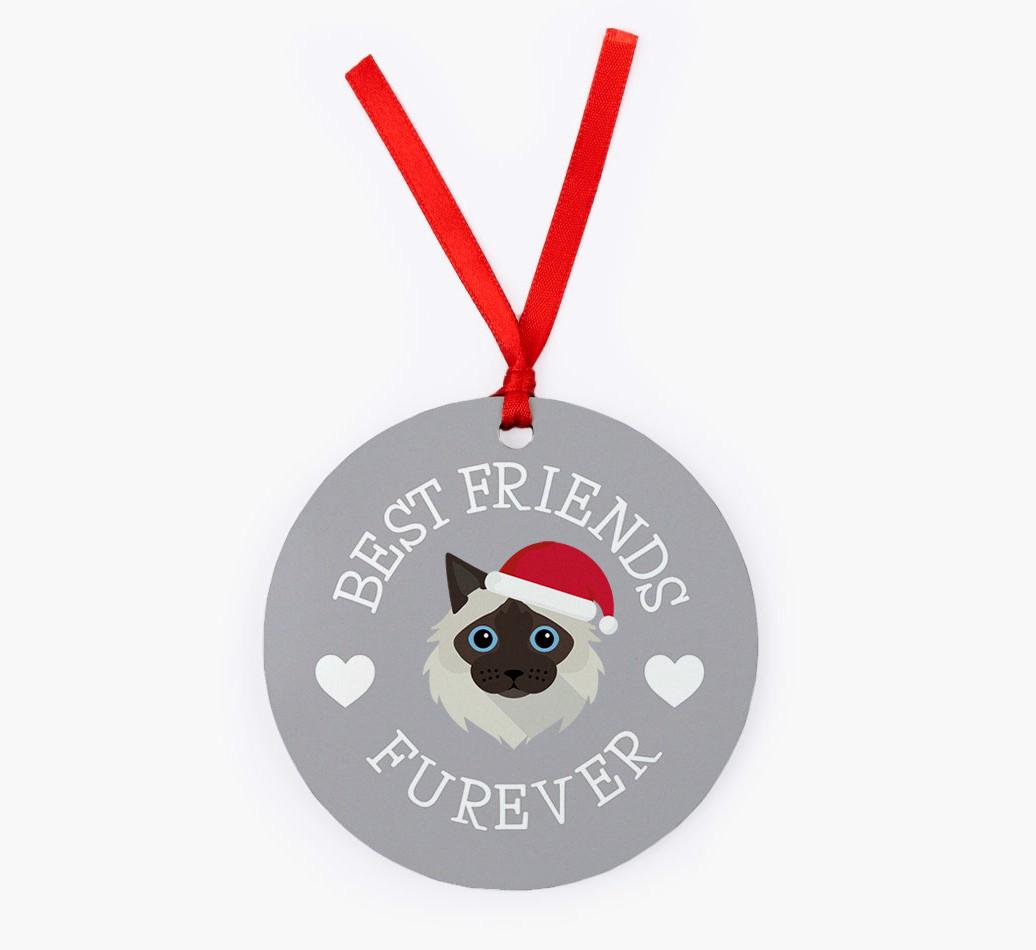 'Best Friends Furever' - {breedCommonName} Christmas Decoration