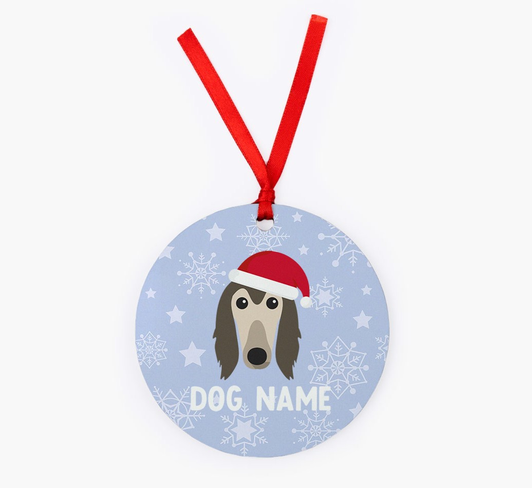 Snowflake: Personalized {breedFullName} Christmas Decoration